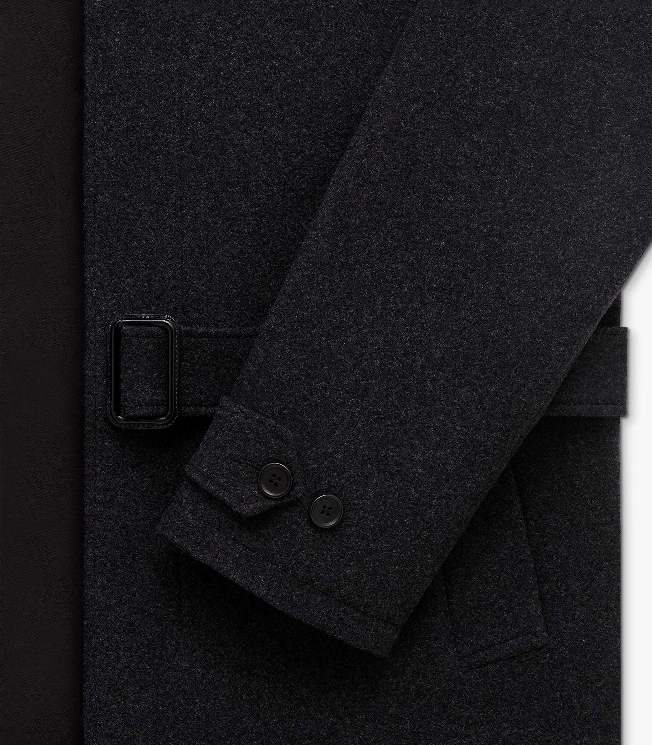 Belted Cashmere Wool Overcoat