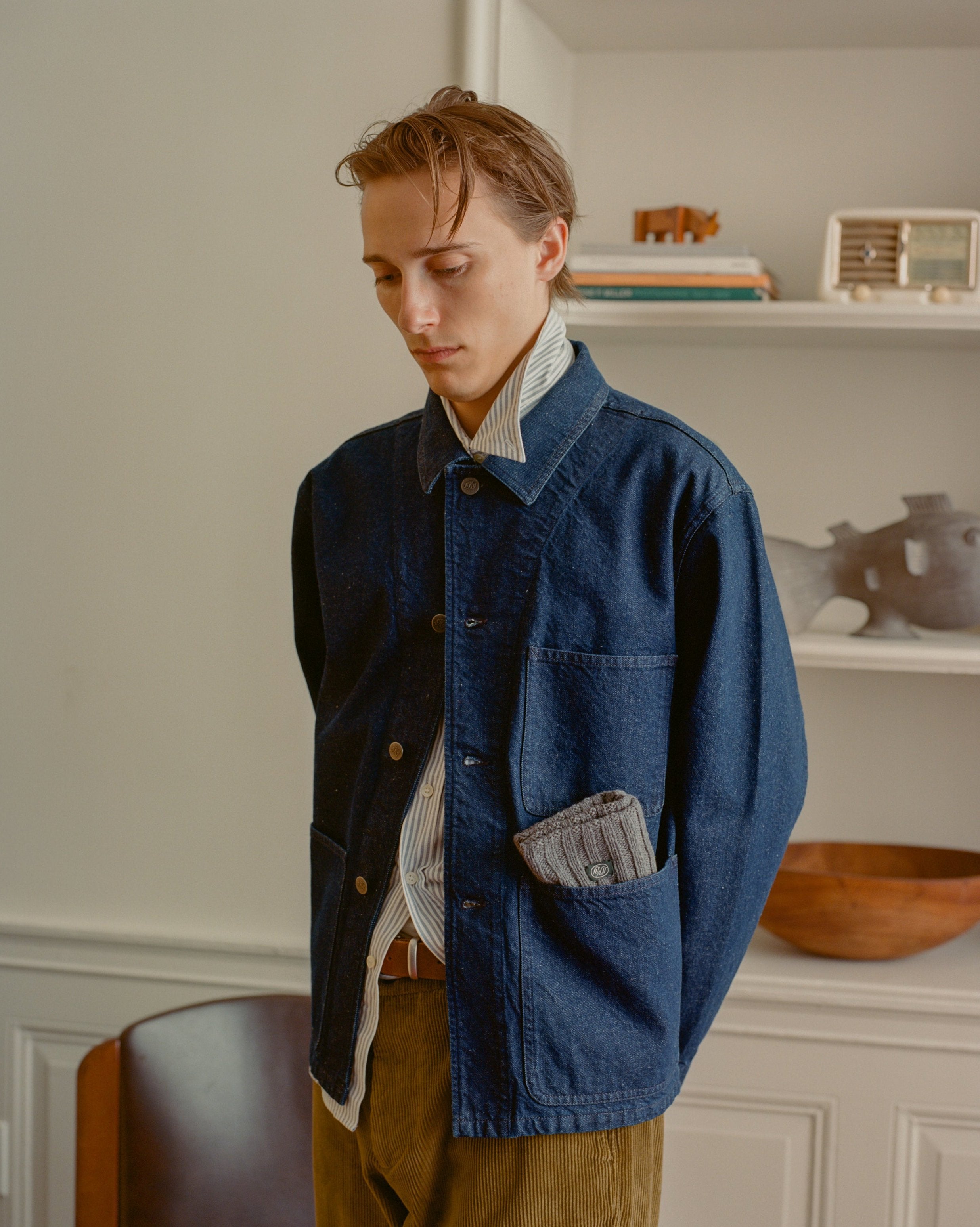 Denim chore coat online